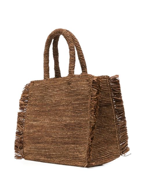 Borsa donna MC2 Saint Barth Colette in rafia marrone MC2 SAINT BARTH | COLETTE raffia F00452L